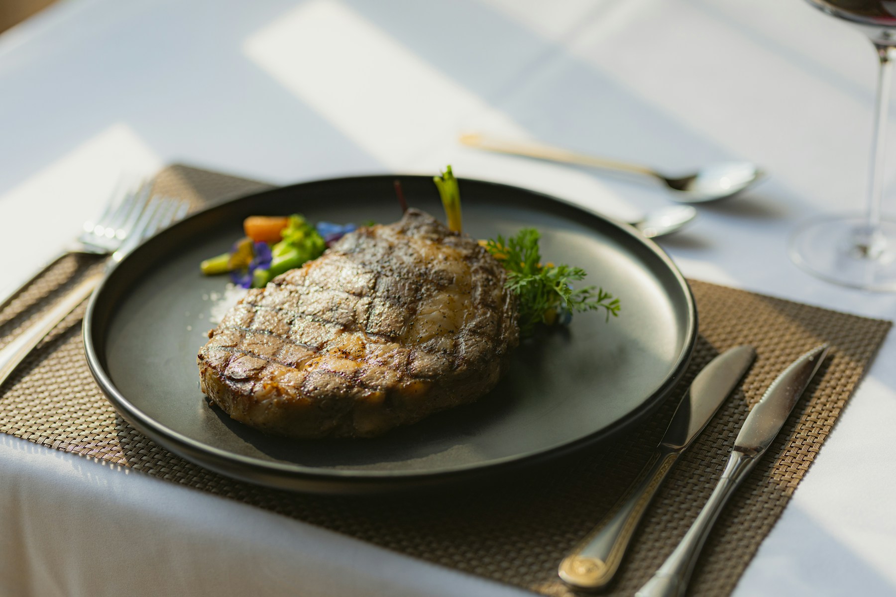 Plated steak used as illustrative food photography for a restaurant study